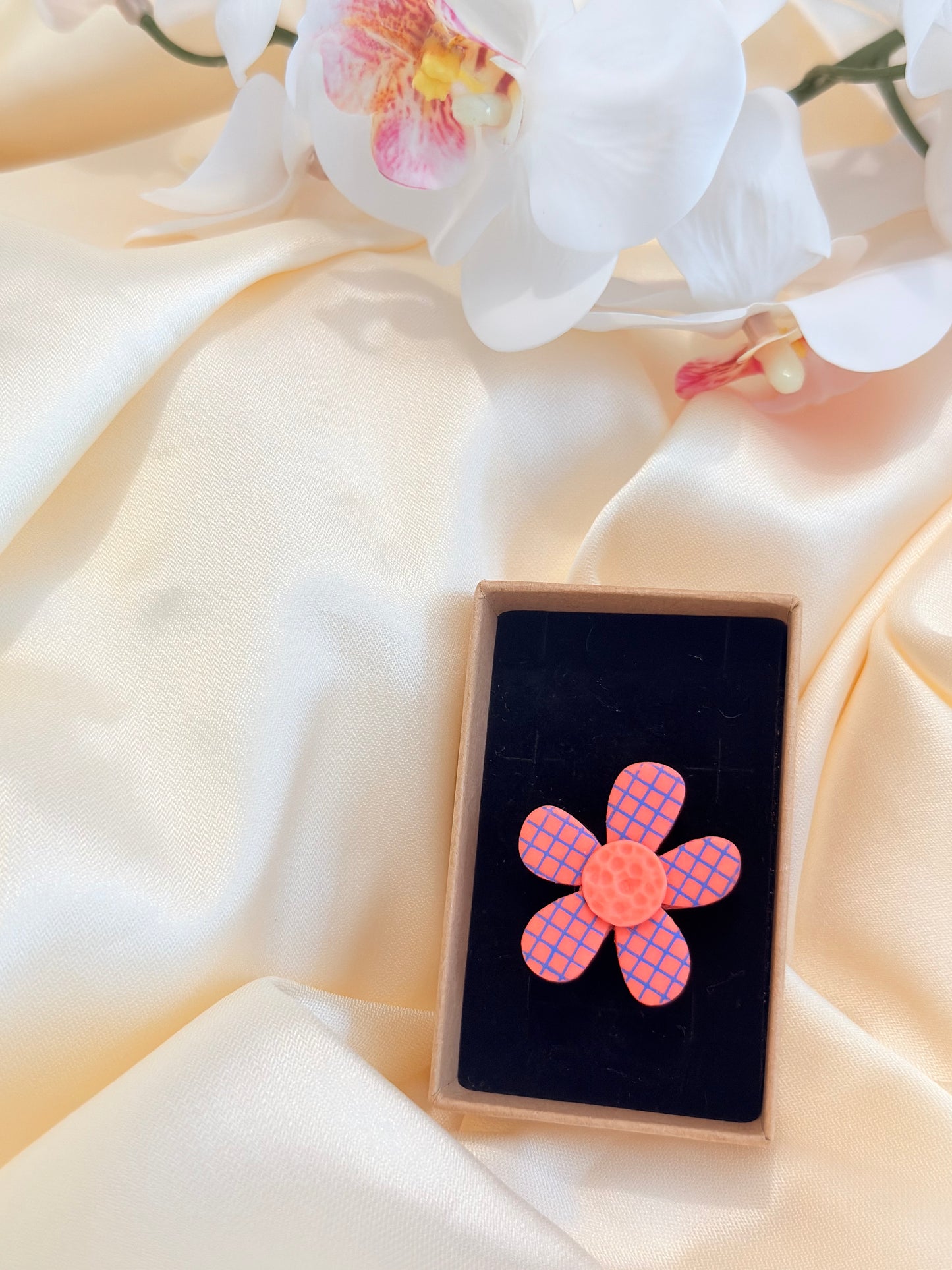 Bague Léonie rose bleu