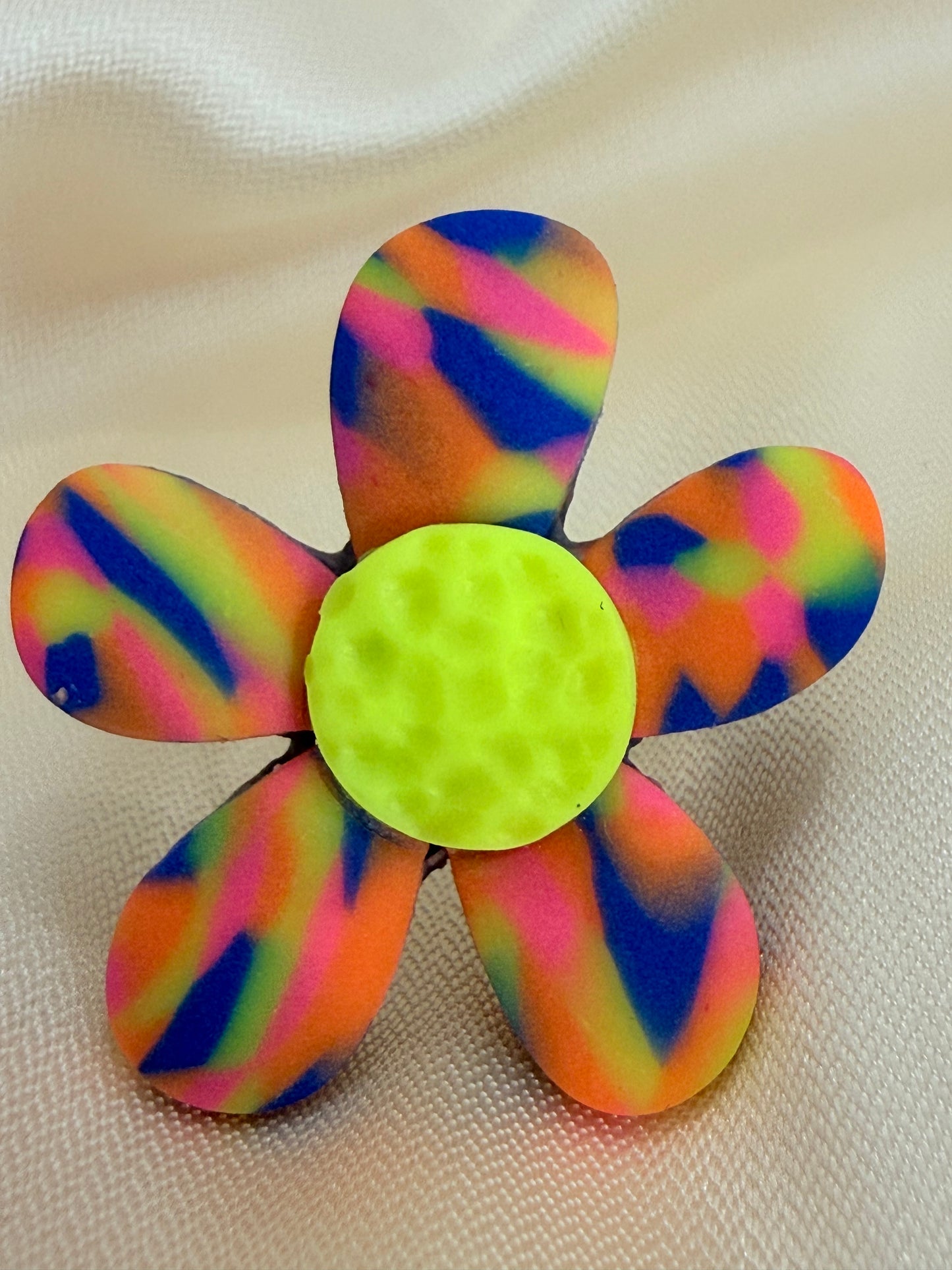Bague Léonie multicolore rayée