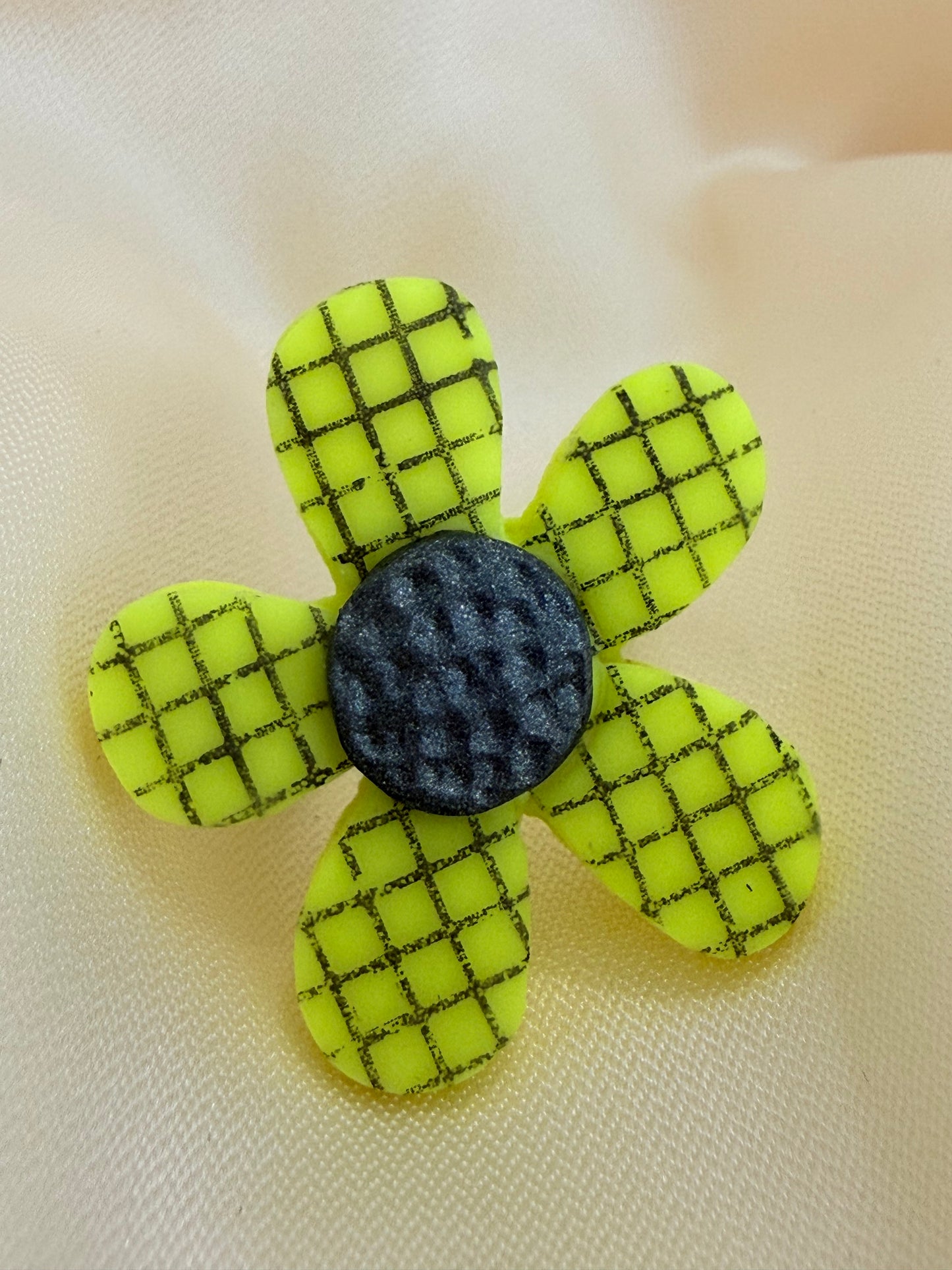 Bague Léonie Jaune Quadrilée